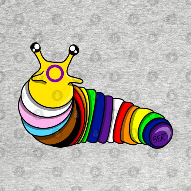 Progress Pride Fidget Slug by SentABearToSpace 